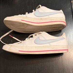 Nike Sneakers White and Light Blue and Hot Pink Accents in 5.5Y